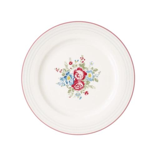 丹麥GreenGate Henrietta white 餐盤25.3cm