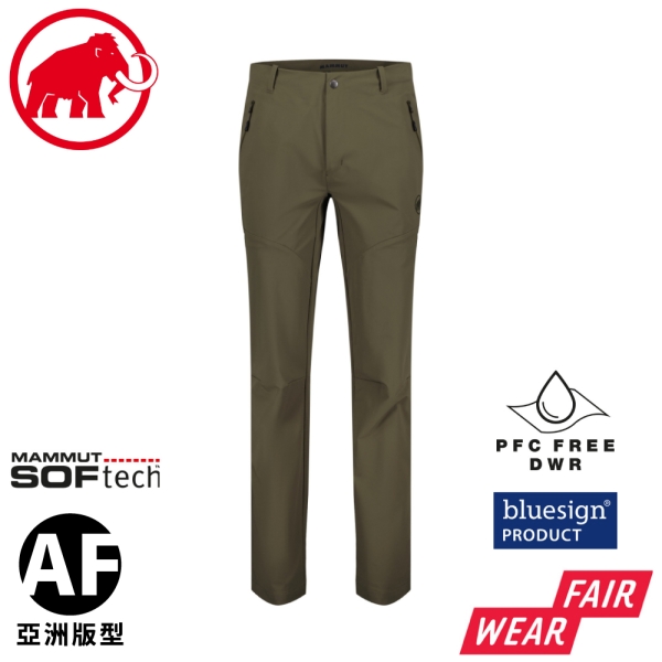 【MAMMUT 瑞士 男 Trekkers 3.0 SO Pants AF 長褲《綠鬣蜥》】1021-00800/休閒長褲