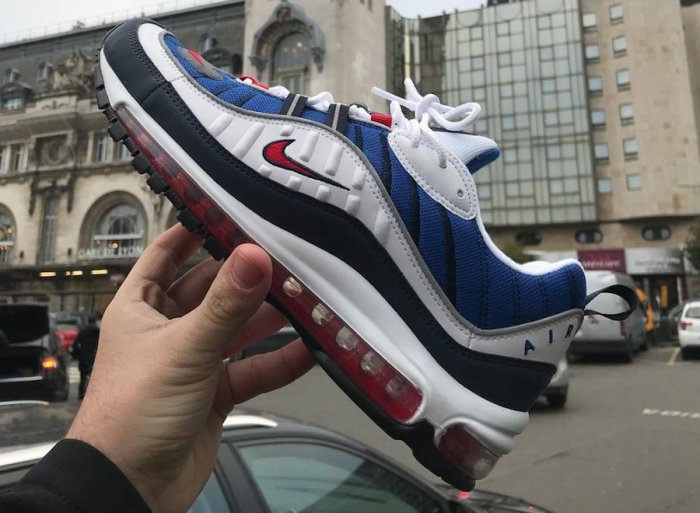 海外直送】NIKE Air Max 98 Gundam OG 鋼彈白藍紅氣墊反光限量氣墊慢跑