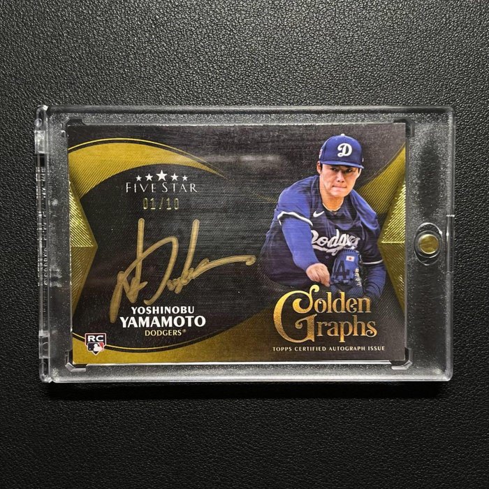 山本由伸簽名卡2024 TOPPS FIVE STAR YOSHINOBU YAMAMOTO GOLDEN 