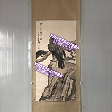 可議價）-徐悲鴻雄鷹圖立軸，手工裝裱，紙本手繪。畫心尺寸137*69厘米