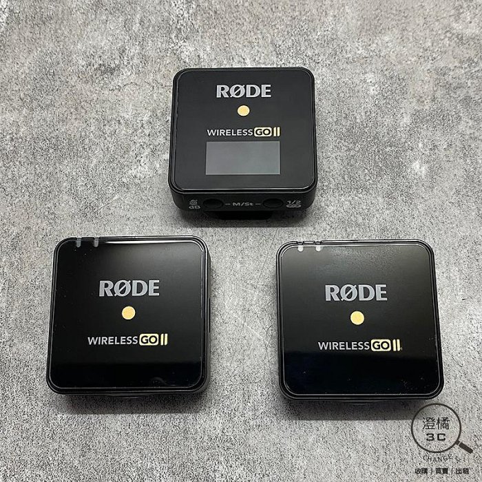 RODE WIRELESS GO 美品 澄橘』RODE Wireless GO II 微型無線麥克風一對二黑《二手3C 歡迎折抵