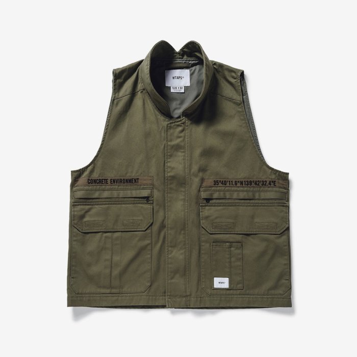 日貨代購CITY】 2021SS WTAPS REP VEST COTTON TWILL 工裝背心穿