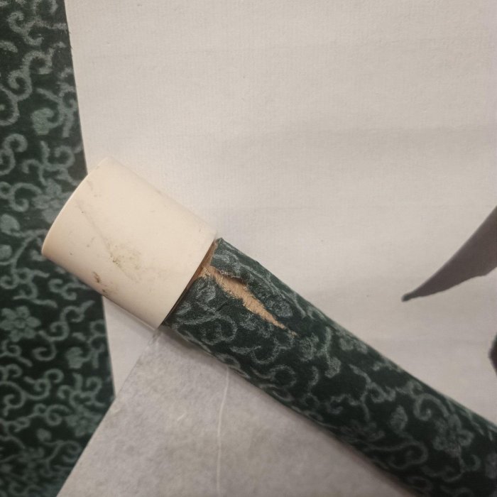 嚴選六字真言書畫軸掛軸，日本回流縱160cm橫43cm紙本紙裱，真實手寫