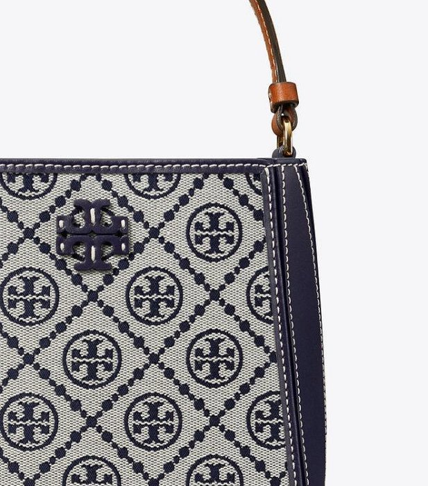 有貨可預購藍色TB緹花包全新正品TORY BURCH 160232 McGRAW 變型水桶包T