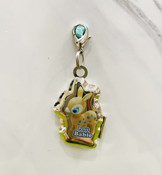 【震撼精品百貨】Petit Babie 斑比鹿~日本 斑比鹿拉鍊扣 拉扣-粉*46343