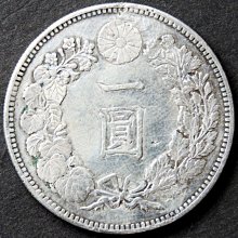 亞瑟小舖]日本明治28年壹圓龍銀1枚,重約26.7g VF!!! | Yahoo拍賣
