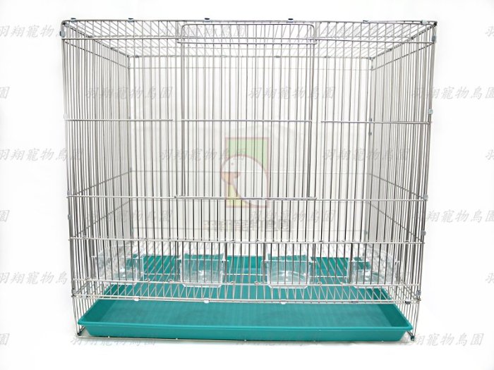 304不鏽鋼兩尺加高鳥籠(自組式)+木棍+壓克