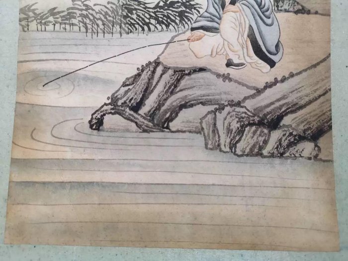 清代名人字畫《黃山壽作品》 老字畫國畫人物畫清代老畫，黃山壽（1855