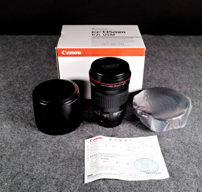 CANON EF 135mm F2 L USM 大光圈 望遠 定焦 鏡頭 公司貨 九成新