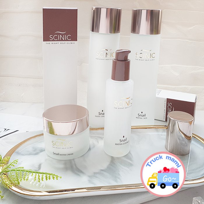 創可】 8603 韓國SCINIC 經典熱銷蝸牛修護保濕精華化妝水保濕乳液安瓶