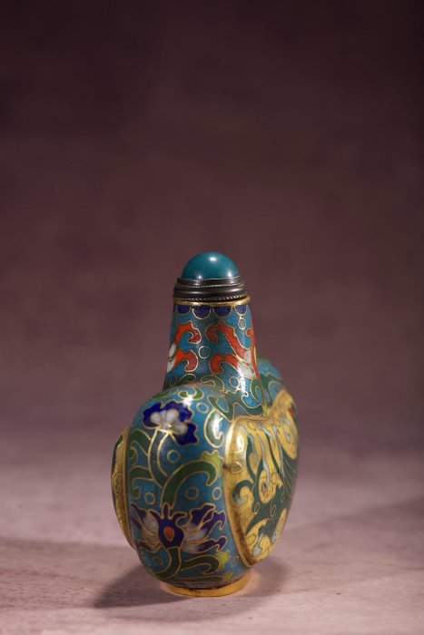銅胎掐絲琺瑯鳳紋鼻煙壺高72mm 寬71mm 厚35mm重82克220421 | Yahoo拍賣