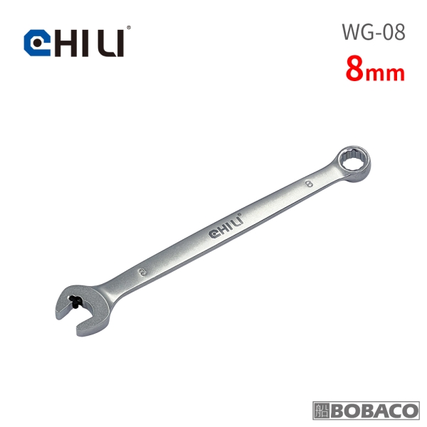 CHILI【黑豆豆開口棘輪防滑牙扳手-8mm WG-08】台灣製 快速扳手 油管扳手 梅花扳手 梅開扳手 板手
