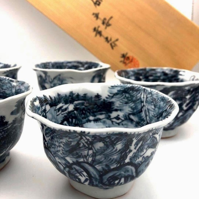 京都 清水焼 六齋窯 赤達磨絵 村田幸之助 酒器 徳利1 お猪口