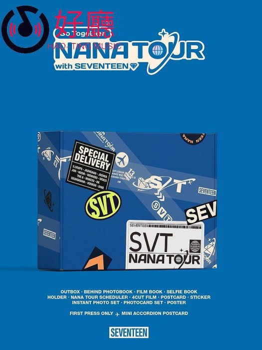 現貨 SEVENTEEN NANA TOUR 2024 官方正版寫真小卡海報貼紙 周邊『好廳音像店』