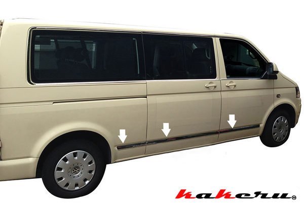VW T5 CARAVELLE MULTIVAN 福斯 德國原裝 長軸版 不鏽鋼 下車身飾條片 全車份