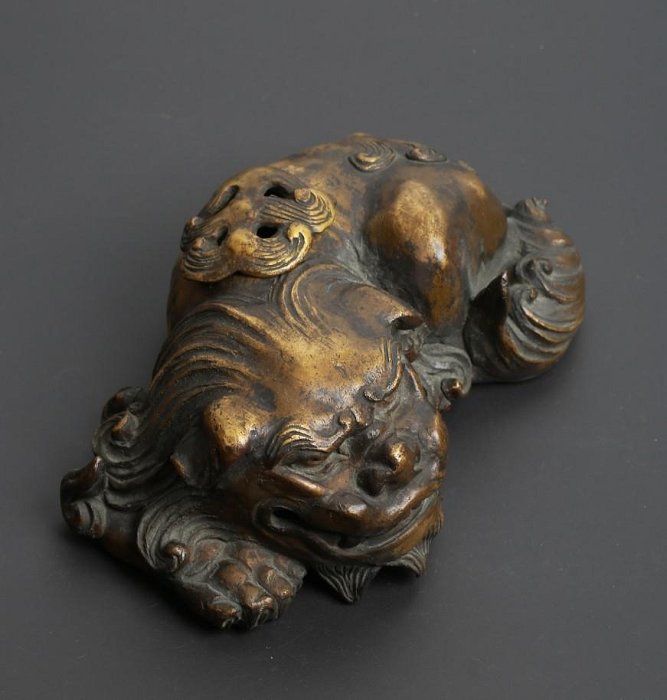 日本香爐獅香爐香薰爐藏六日本銅香爐二世秦藏六造塗金36 | Yahoo拍賣