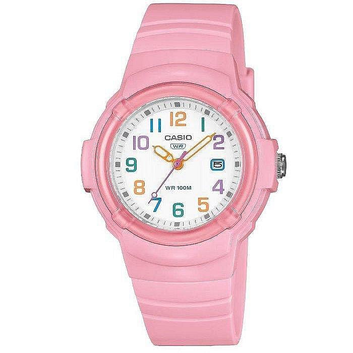全新 CASIO卡西歐 公司貨 時針錶-粉色 LX-800H-4A 考試可用