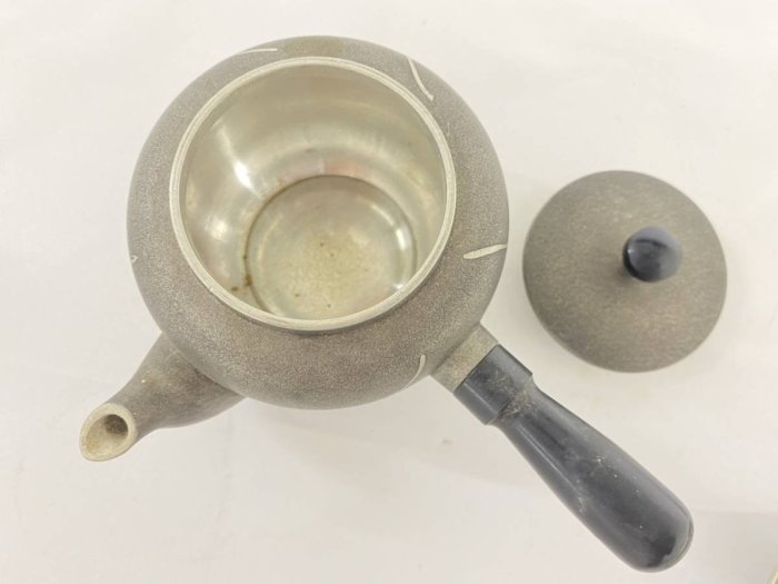 林亭瑞製 錫製 茶壺 茶筒 茶道具 antiquesjikoh_y-400