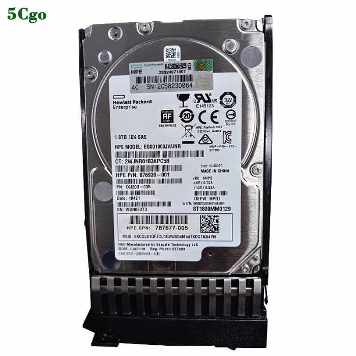 J9F49A HP 1.8-TB 12G 10K 2.5 DP 512e ENT SAS HDD [10パック] HP 900