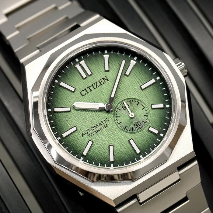 現貨CITIZEN Zenshin NK5020-58X 星辰錶機械錶40.5mm 綠色漸變煙燻面盤
