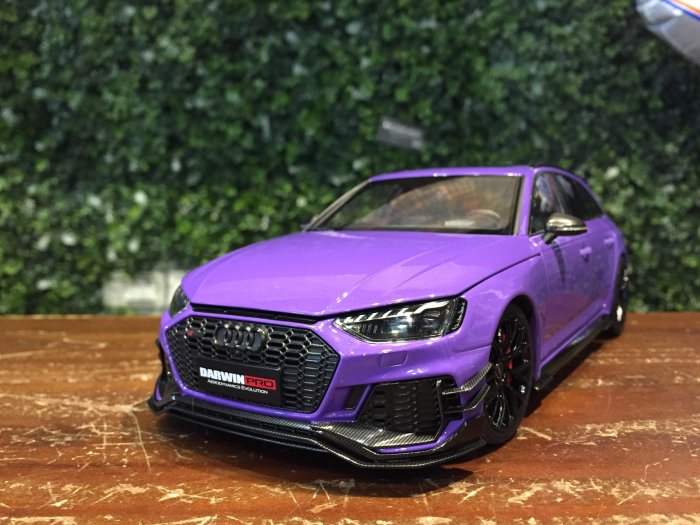 1/18 KiloWorks Audi RS4 Darwin PRO Purple KLW0002301【MGM