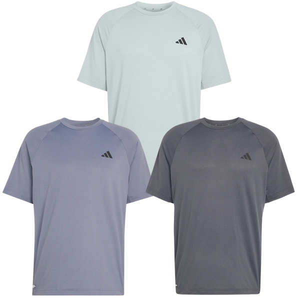 Adidas 排汗短袖上衣 男裝 涼感 灰綠/灰藍/灰黑【運動世界】KS5575/KS5576/KS5577