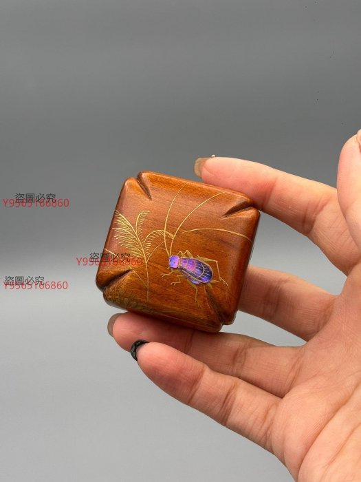 可議價香盒NO.024 日本拍會拍回日本拍回京都漆器涂師新井司峰作