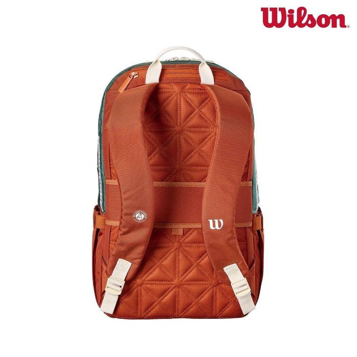 【曼森體育】Wilson ROLAND GARROS 2026 TENNIS BACKPACK Cream 後背包 米色 法網系列