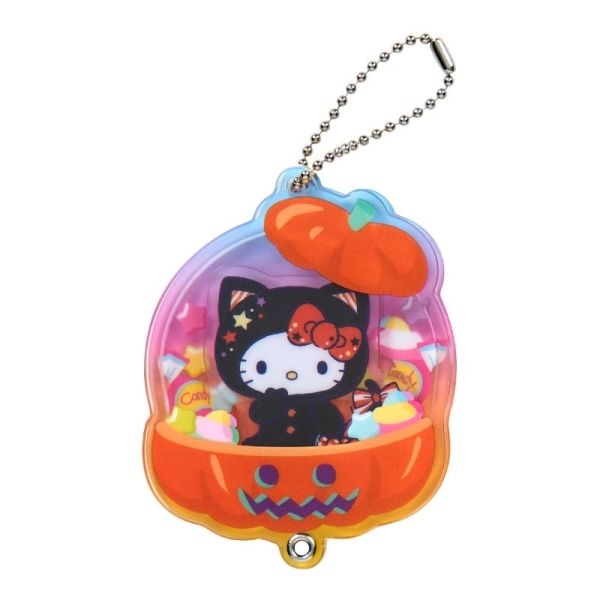 asdfkitty*KITTY 萬聖節南瓜 壓克力相框吊飾 掛飾-日本正版商品