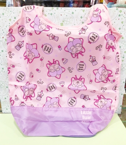 【震撼精品百貨】Little Twin Stars KiKi&LaLa 雙子星小天使~雙子星環保提袋-粉紫#07364