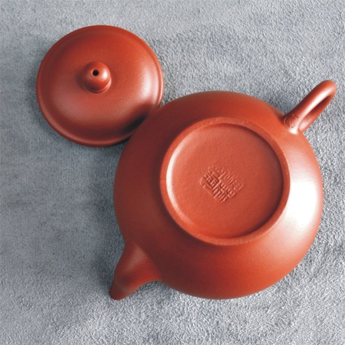 宜興茶壺泥料魔法師/夏海林老師【宮燈壺】大紅袍朱泥《百壺堂》T041116