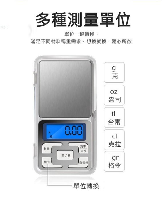 【牛牛柑仔店】電子秤 0.01g 500g 背光版 不鏽鋼秤盤 口袋秤 珠寶秤 藥品秤 迷你秤 微量秤 隨身秤 | Yahoo拍賣