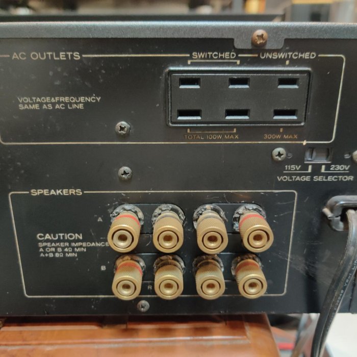 現貨日本製TEAC A-X5000 經典機升級CD 輸入及A+B組喇叭香蕉座如