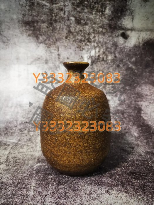 人間國寶】日本備前燒德利花入伊勢崎淳柴燒酒壺花瓶日本備前燒人間國