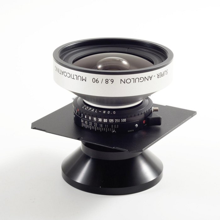 施耐德超級安古龍Schneider Super Angulon 90mm f6.8銀頭，鏡組完美
