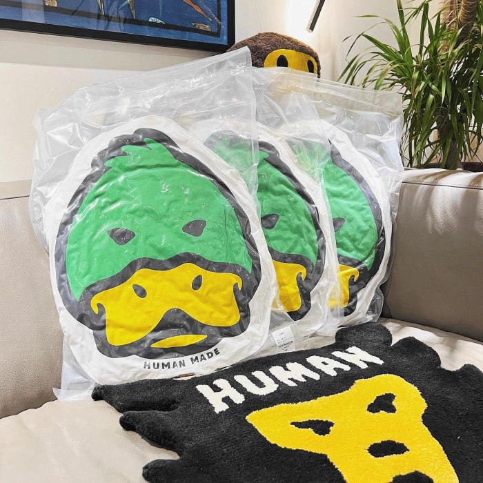 希望商店】HUMAN MADE DUCK FACE CUSHION 22SS 愛心綠頭鴨鴨子抱枕