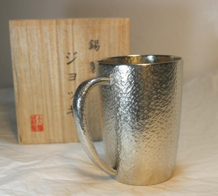 OSAKA SUZUKI~日本製造~jb1~大阪錫器~17-3-1~純錫杯~啤酒杯~300ml~超取