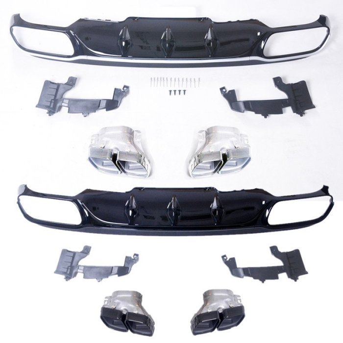 E63款尾喉尾唇適用于賓士新E級行政版立標運動版低配W213尾喉E53