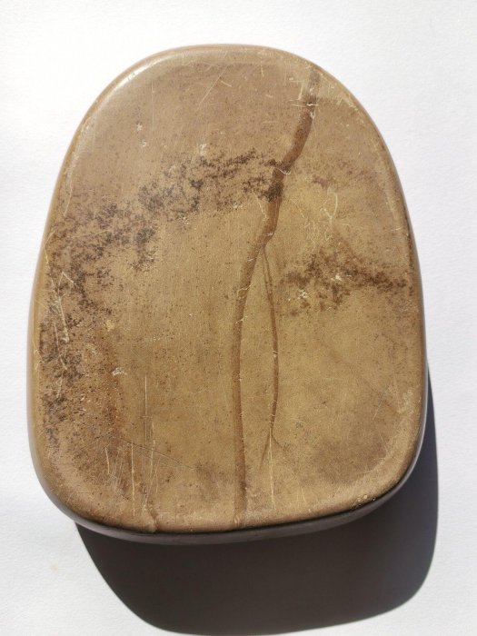 明代降州鱔魚黃澄泥硯精工鑄造16.5x13x3.5㎝ 日本回流收藏品品相完好
