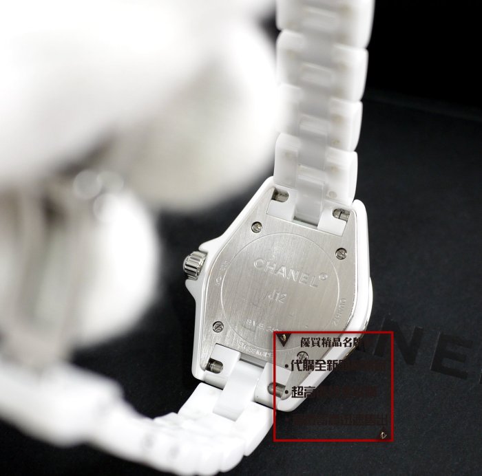 ☆優買二手精品名牌店☆ CHANEL 香奈兒J12 H2570 白陶瓷29MM 珍珠母貝