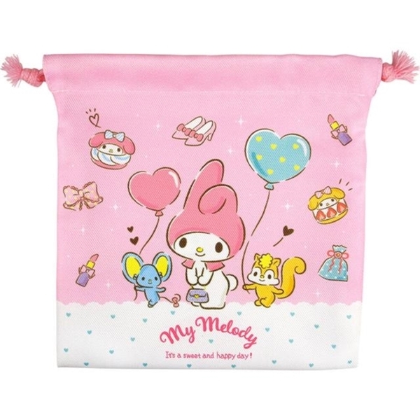 【震撼精品百貨】My Melody 美樂蒂~日本SANRIO三麗鷗 美樂蒂尼龍束口袋 (粉興趣款)*17754