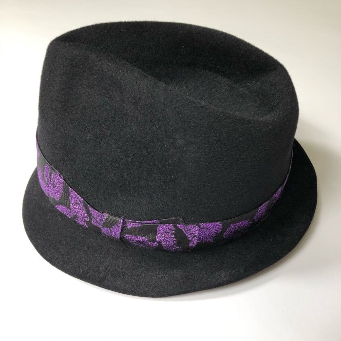 日本製真品Wacko Maria 紫kiss hats 兔毛紳士帽木村Hi-end 東京