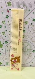 【震撼精品百貨】Rilakkuma San-X 拉拉熊懶懶熊~扁梳子-米黃愛心#18938