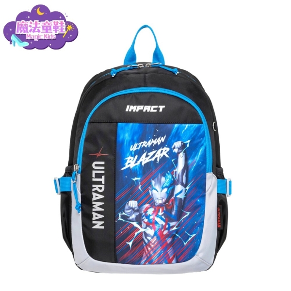魔法童鞋｜IMPACT 怡寶 兒童包 Ultraman 超人力霸王 後背包 大 黑 出遊包 休閒包 IMQUT002BK