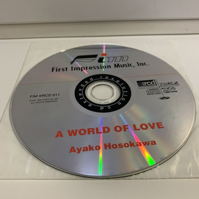 超音樂】CD/XRCD/Ayako Hosokawa 細川綾子: A World Of Love