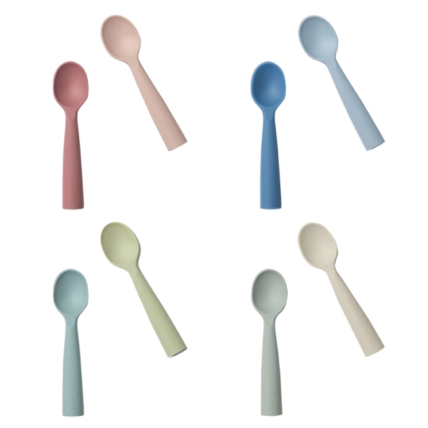 Miniware 矽膠湯匙組(多色可選)學習湯匙兒童餐具| 湯匙叉子/學習筷| Yahoo購物中心