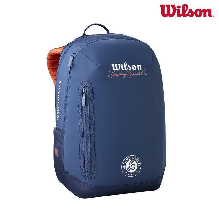 【曼森體育】Wilson ROLAND GARROS 2026 SESSIONSOIRE BACKPACK 後背包 海軍藍 法網系列