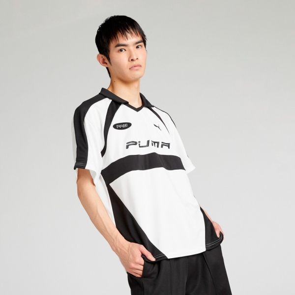 PUMA 短T 流行系列 白色 足球風 POLO衫 短袖 T恤 中性 63124202