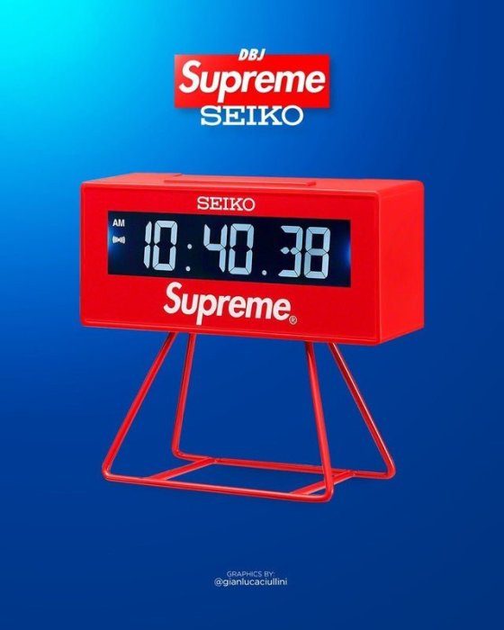 希望商店】Supreme Seiko Marathon Clock 21SS 計時器時鐘鬧鐘